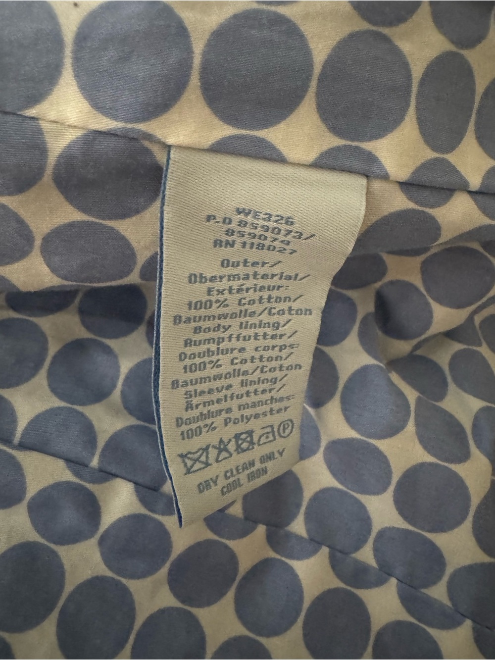 Boden navy jacket size 6 R - Picture 5 of 5